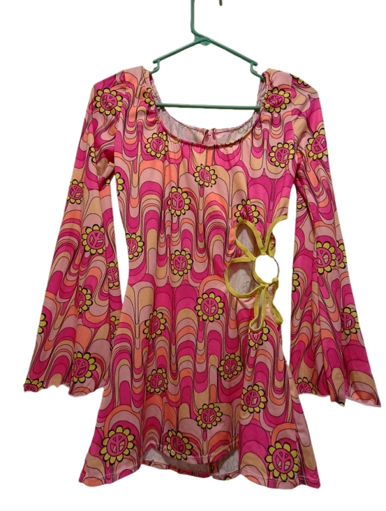 Leg Avenue Dresses & Skirts - Leg Avenue Women's Pink and Yellow Floral Cutout Tunic